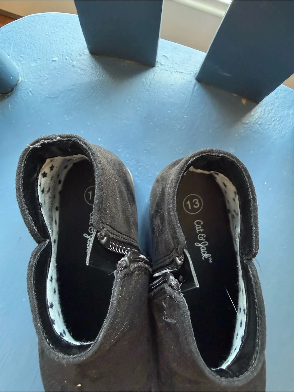 Cat & Jack Black Kids Suede Ankle Boots